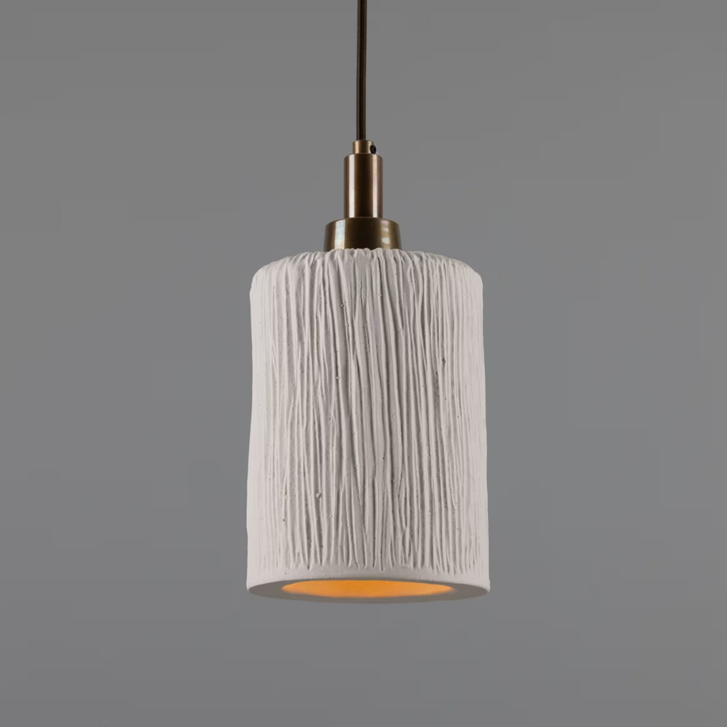 Senna Organic Ceramic Cylinder Bathroom Pendant