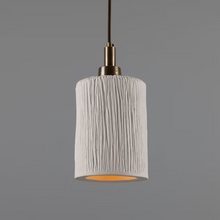 Senna Organic Ceramic Cylinder Bathroom Pendant