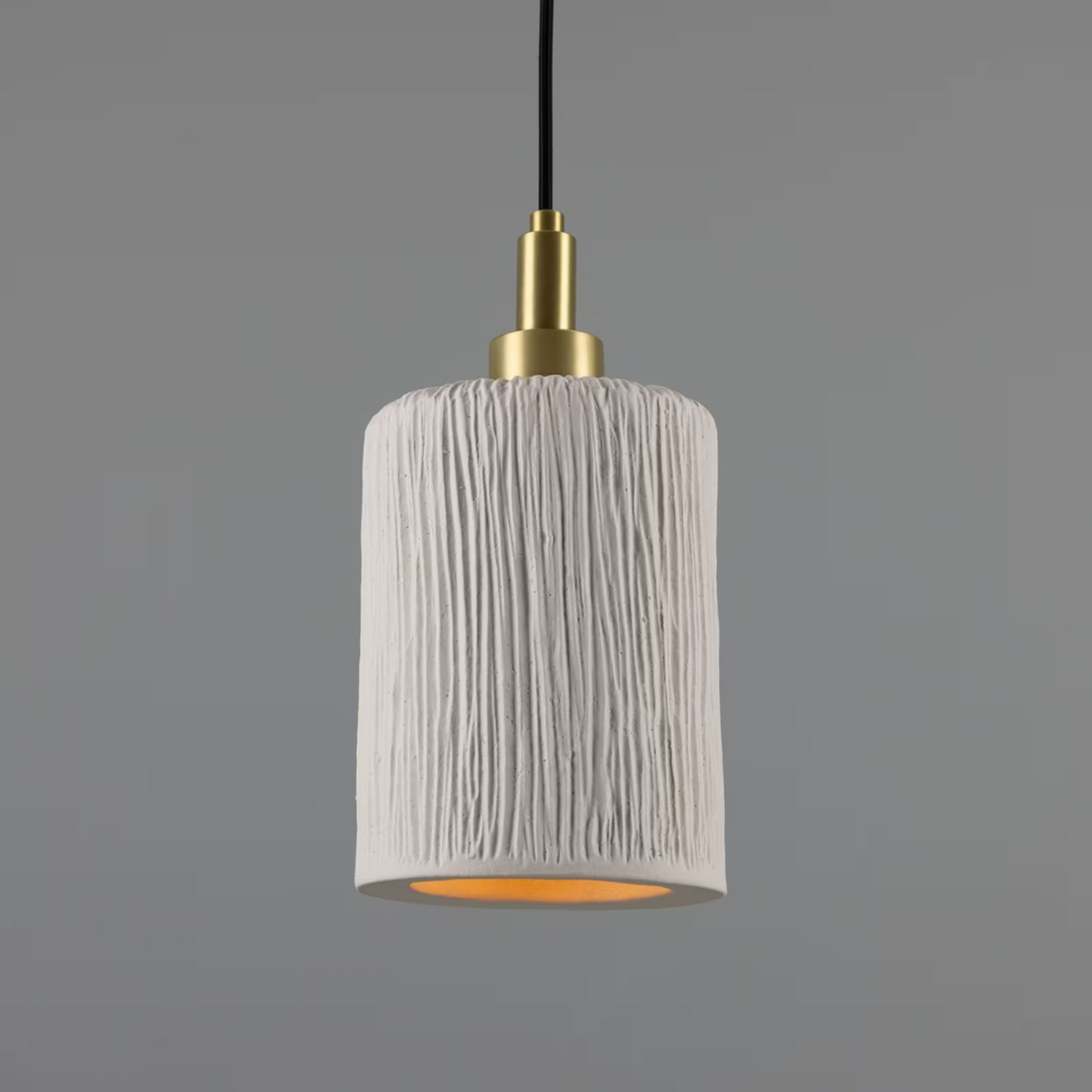 Senna Organic Ceramic Cylinder Bathroom Pendant