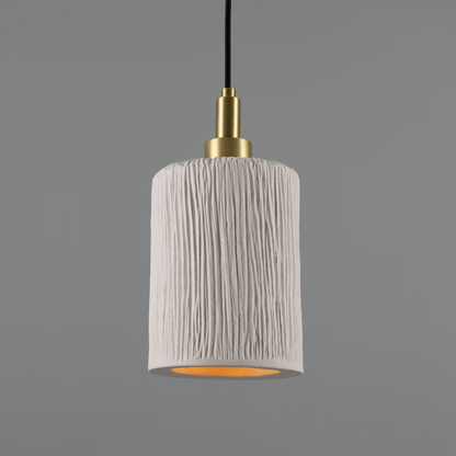 Senna Organic Ceramic Cylinder Bathroom Pendant