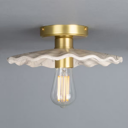 Kapok 27cm Organic Ceramic Ceiling Light