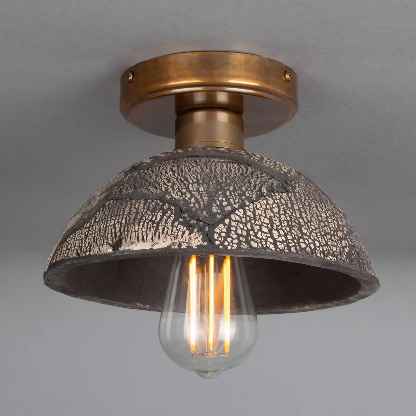 Kauri Organic Ceramic Dome Ceiling Light