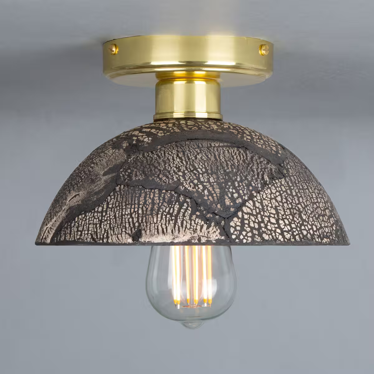 Kauri Organic Ceramic Dome Ceiling Light