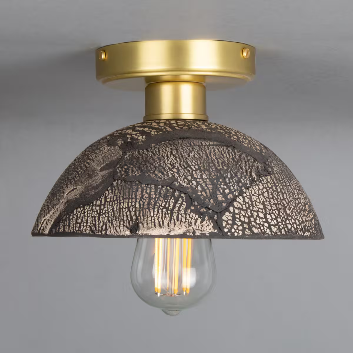 Kauri Organic Ceramic Dome Ceiling Light