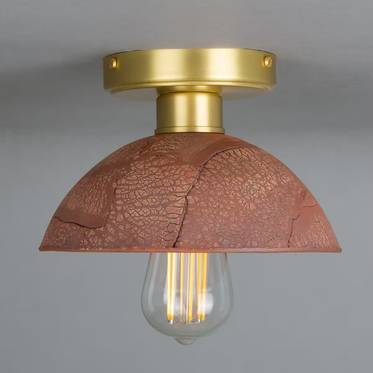 Kauri Organic Ceramic Dome Ceiling Light