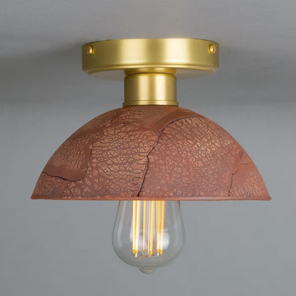 Kauri Organic Ceramic Dome Ceiling Light