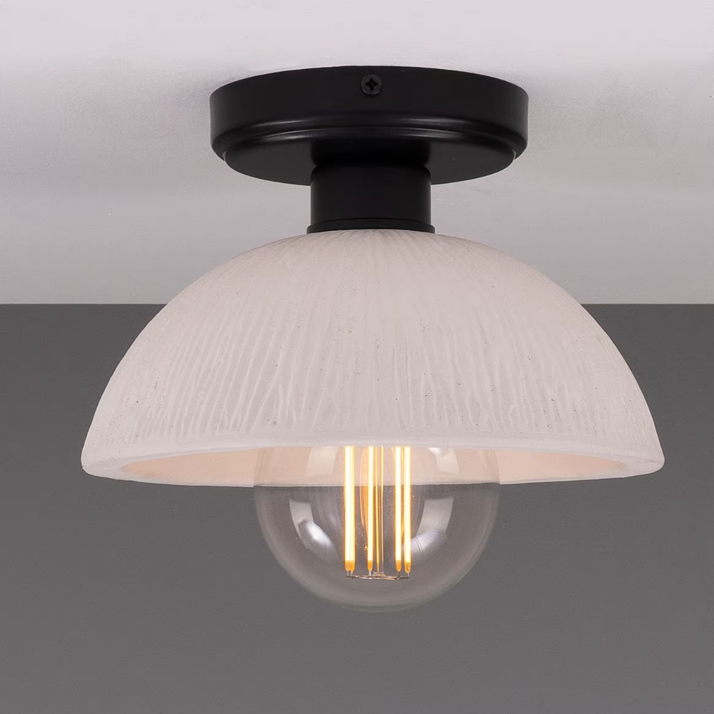 Kauri Organic Ceramic Dome Ceiling Light