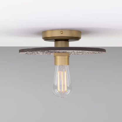 Bog Oak Organic Ceramic Disc Ceiling Light