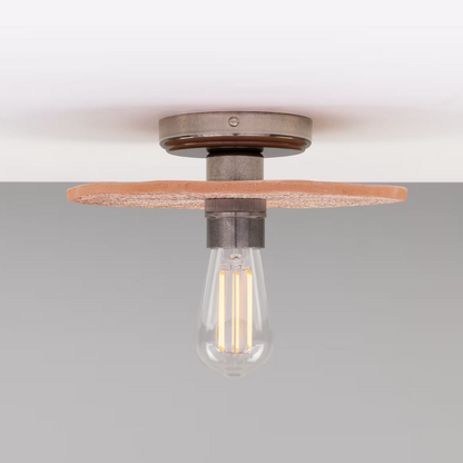 Bog Oak Organic Ceramic Disc Ceiling Light