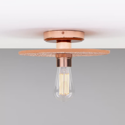 Bog Oak Organic Ceramic Disc Ceiling Light