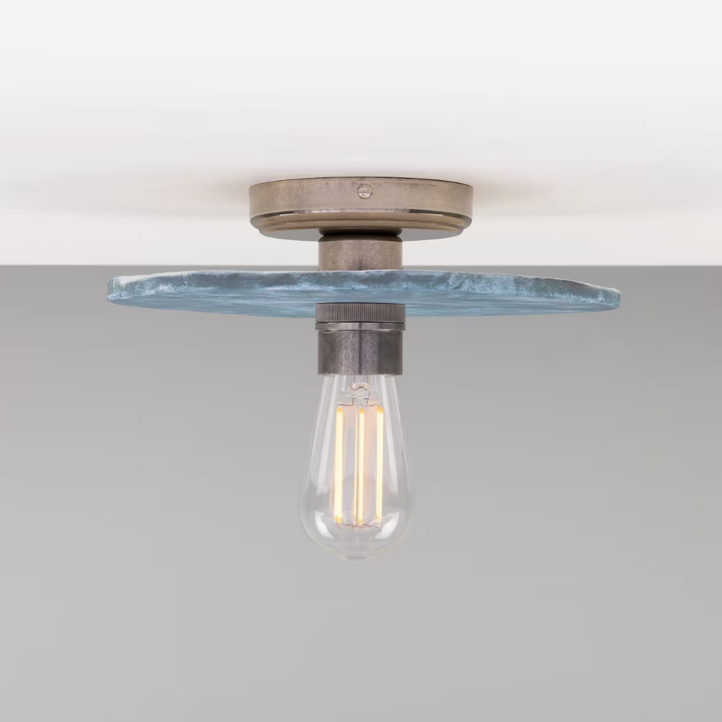 Bog Oak Organic Ceramic Disc Ceiling Light