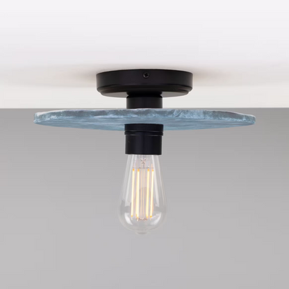 Bog Oak Organic Ceramic Disc Ceiling Light