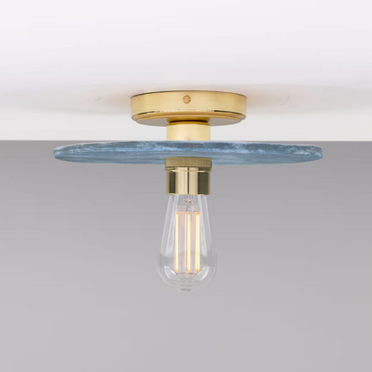 Bog Oak Organic Ceramic Disc Ceiling Light