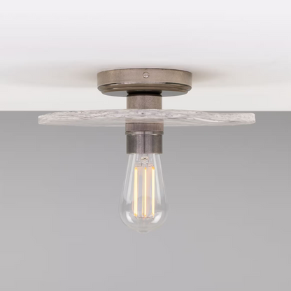 Bog Oak Organic Ceramic Disc Ceiling Light