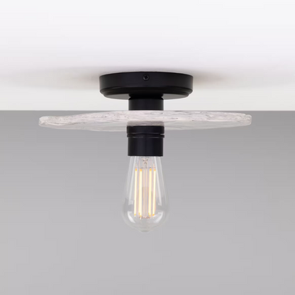 Bog Oak Organic Ceramic Disc Ceiling Light