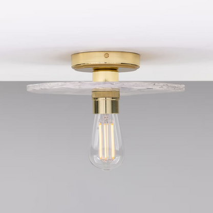 Bog Oak Organic Ceramic Disc Ceiling Light