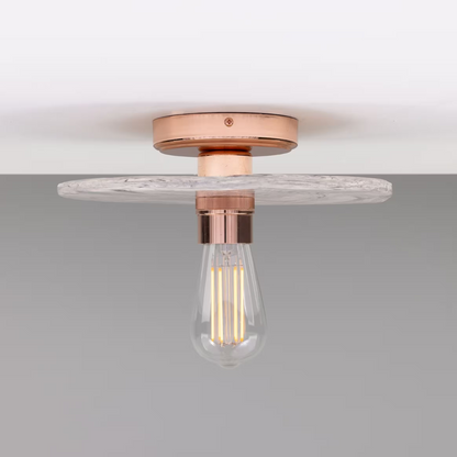 Bog Oak Organic Ceramic Disc Ceiling Light