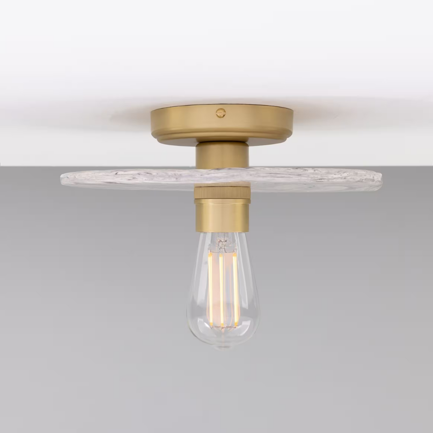 Bog Oak Organic Ceramic Disc Ceiling Light