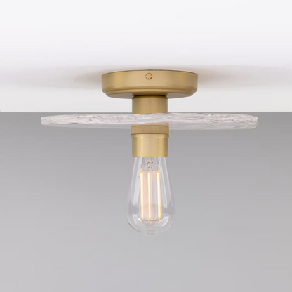 Bog Oak Organic Ceramic Disc Ceiling Light