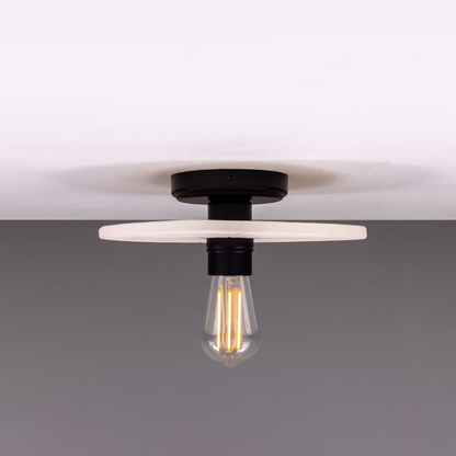 Bog Oak Organic Ceramic Disc Ceiling Light