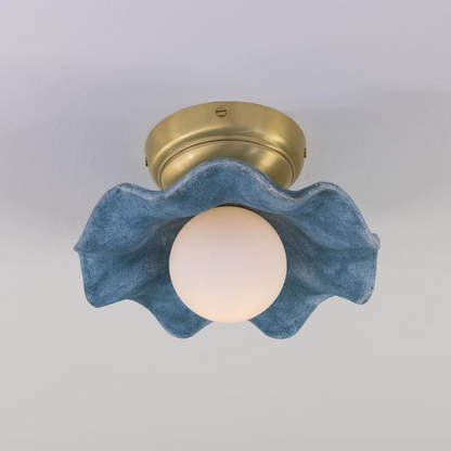 Rivale Wavy Ceramic Ceiling Light