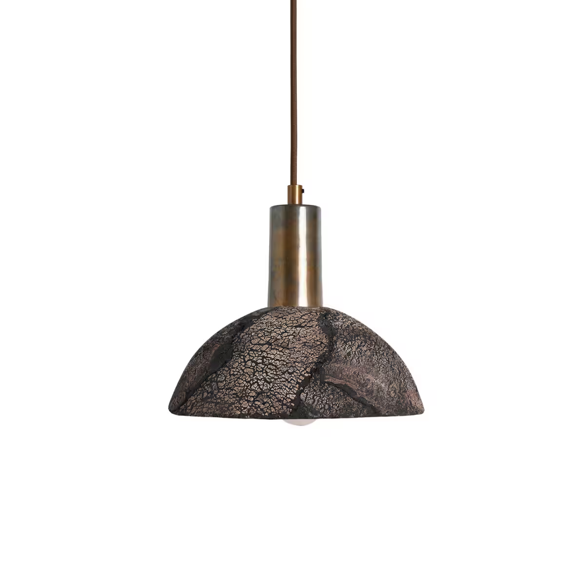Kauri 20cm Organic Ceramic Dome Pendant