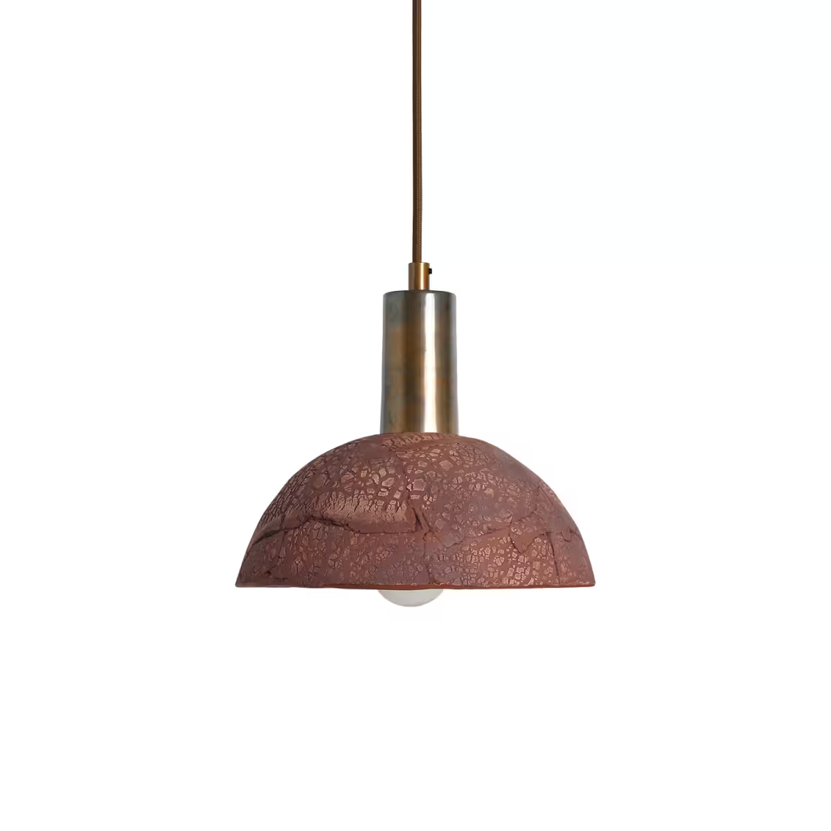 Kauri 20cm Organic Ceramic Dome Pendant