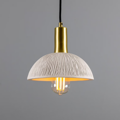 Kauri 20cm Organic Ceramic Dome Pendant