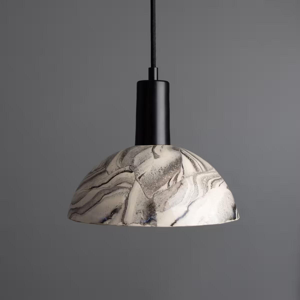 Kauri 20cm Organic Ceramic Dome Pendant