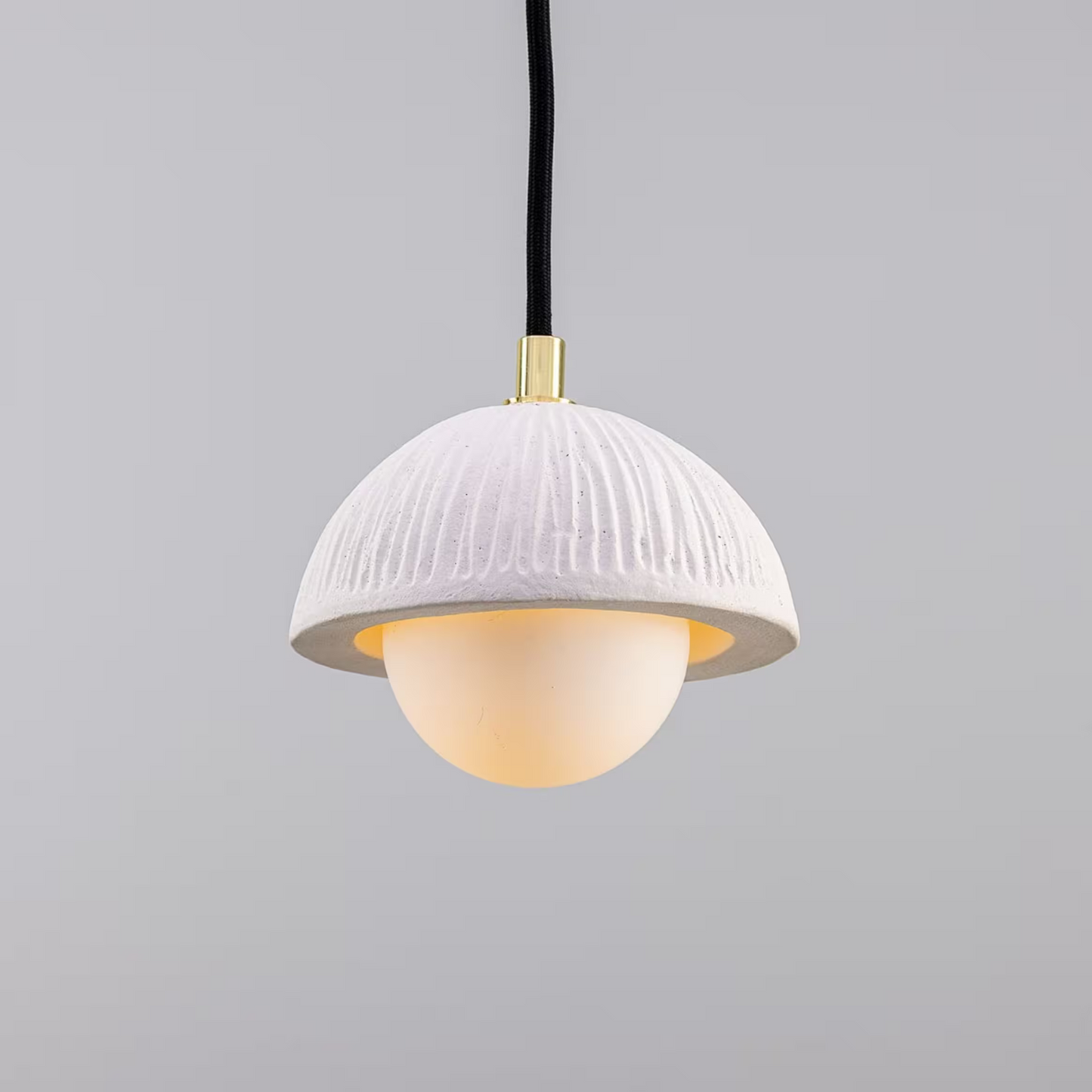 Ferox Small Ceramic Dome Pendant Light