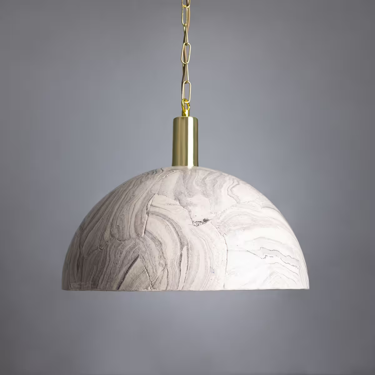 Kauri Organic Ceramic Dome Pendant
