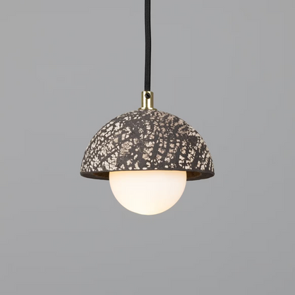 Ferox Small Ceramic Dome Pendant Light