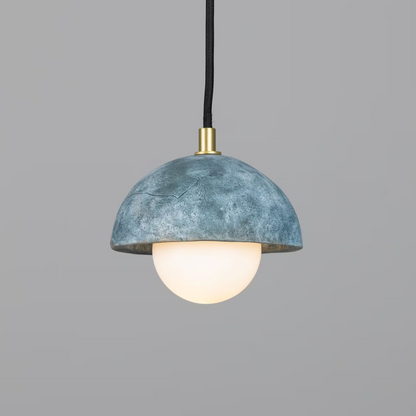 Ferox Small Ceramic Dome Pendant Light