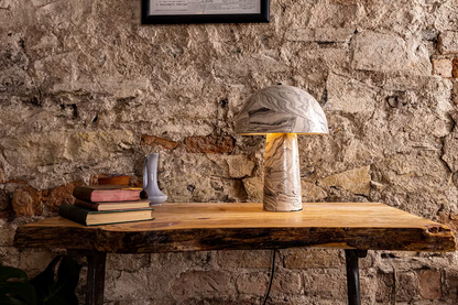Amanita Marbled Ceramic Mushroom Table Lamp
