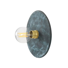 Bog Oak Organic Ceramic Disc Wall Light
