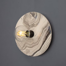 Bog Oak Organic Ceramic Disc Wall Light