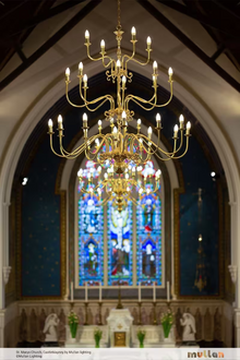 Flemish 32-Light Candle-Style Brass Three-Tier Chandelier