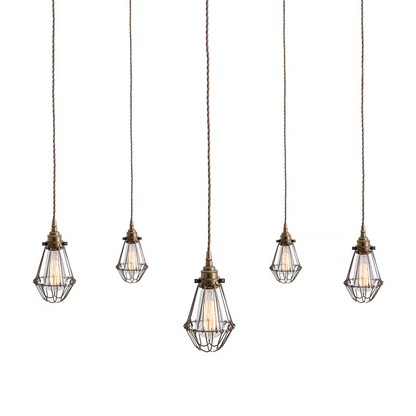 Praia 5-Light Cage Pendant Cluster