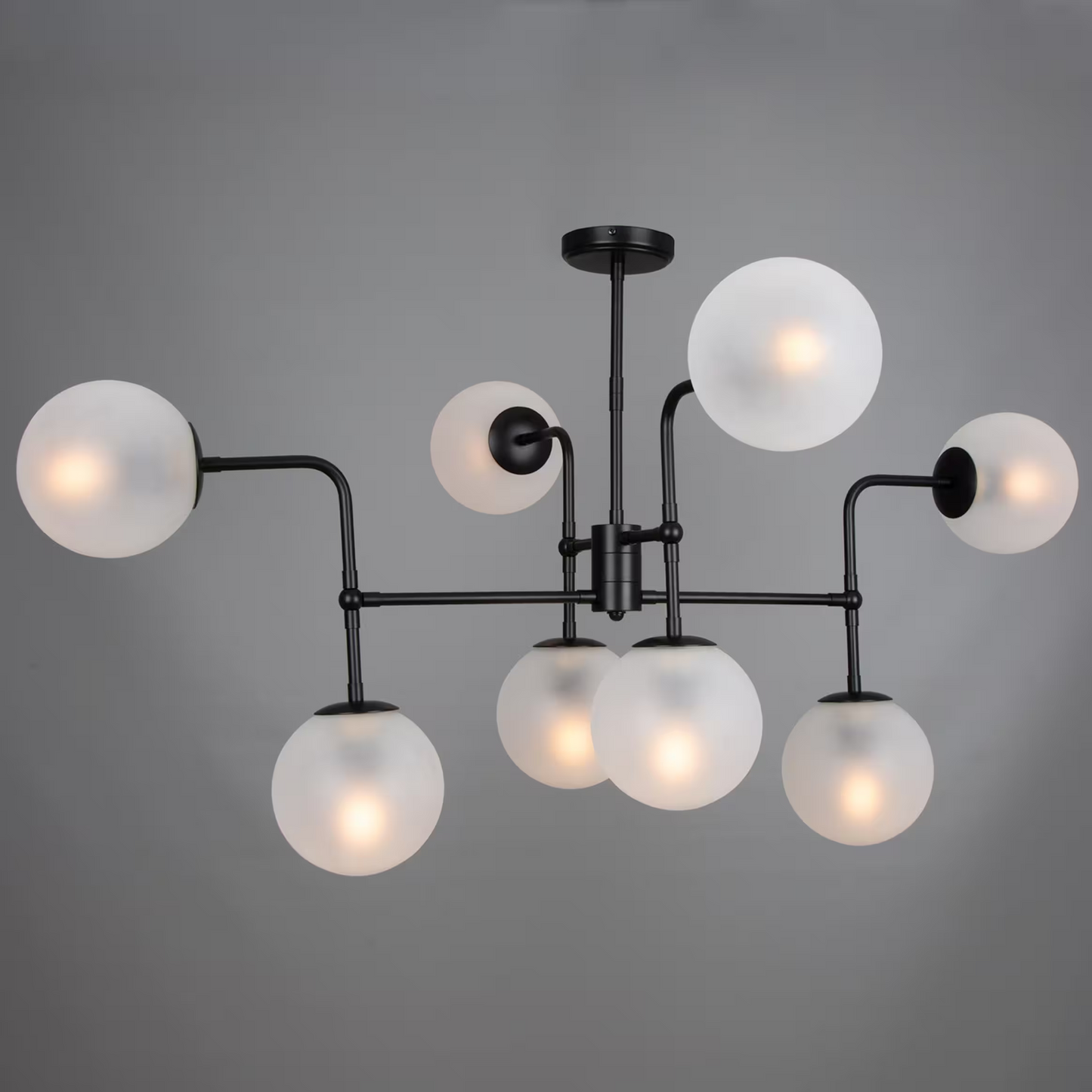 Oklahoma 8-Light Glass Globe Chandelier