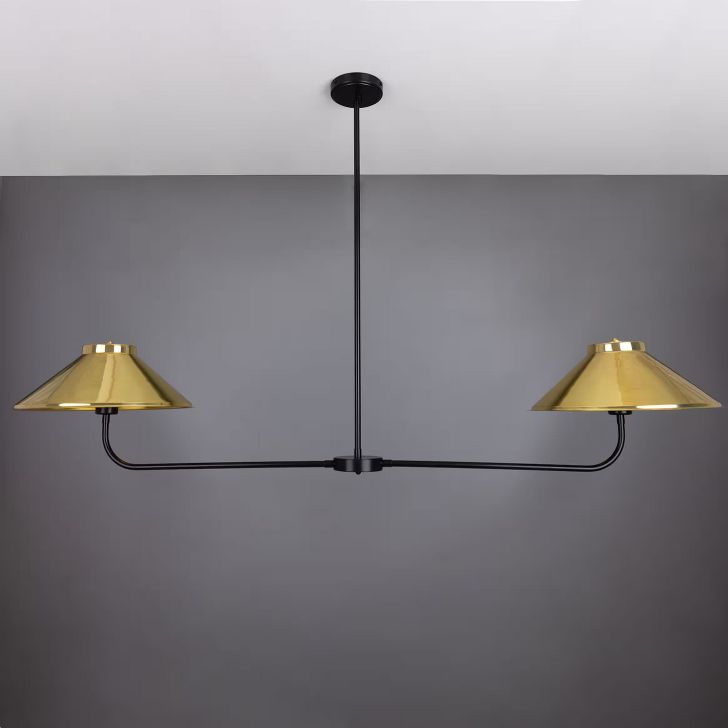 Princeton Modern Brass Island Chandelier