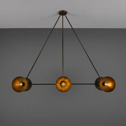 Eclipse 6-Light Brass Dome Pedant