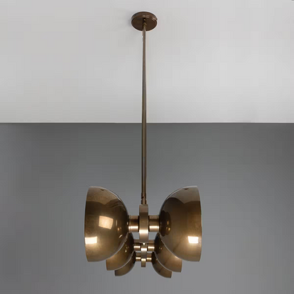 Eclipse 6-Light Brass Dome Pedant