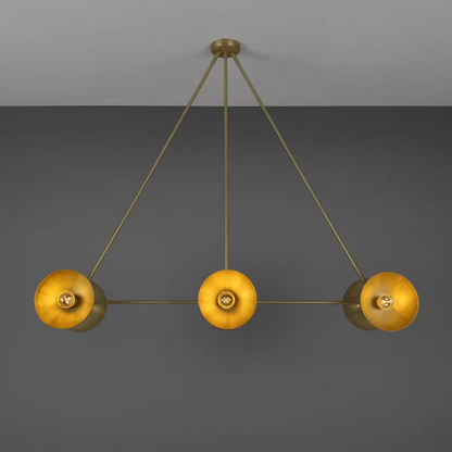 Eclipse 6-Light Brass Dome Pedant