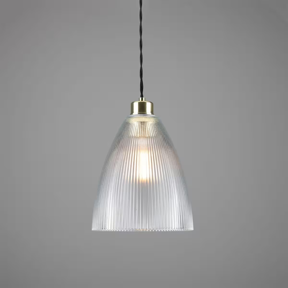 Corvera Holophane Glass Pendant