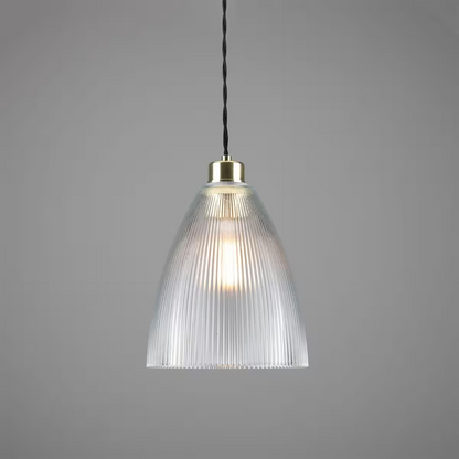 Corvera Holophane Glass Pendant