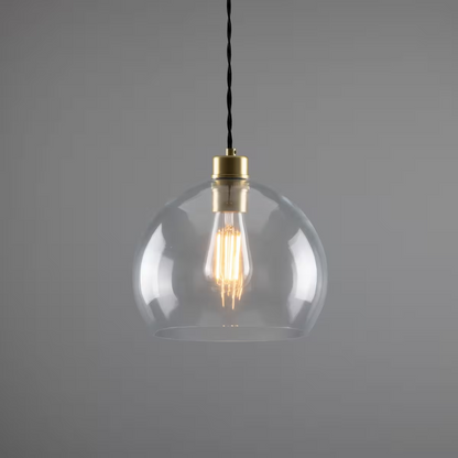 Eden Clear Open Glass Globe Pendant
