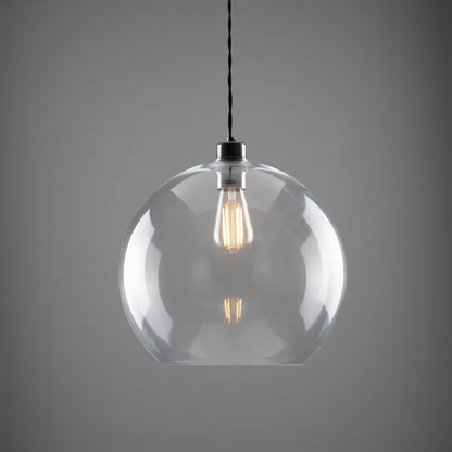 Eden Clear Open Glass Globe Pendant