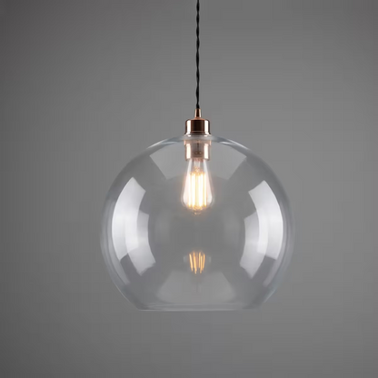 Eden Clear Open Glass Globe Pendant