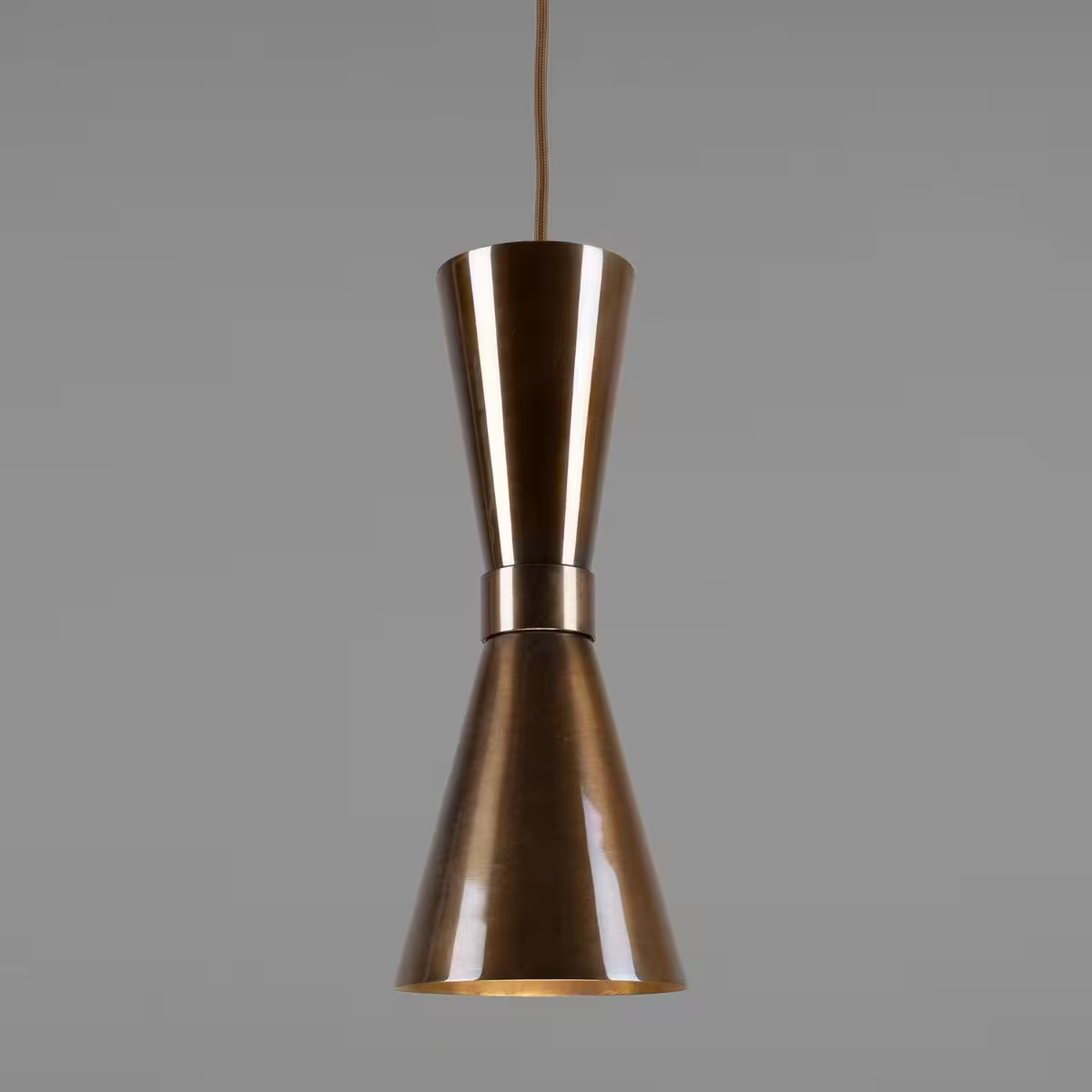 Amias Mid-Century Brass Pendant