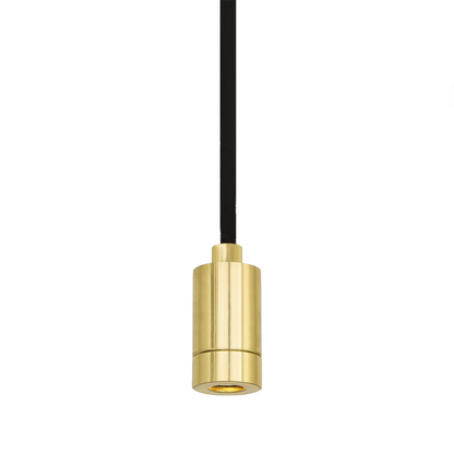 Pori Minimalist Brass Pendant Spotlight